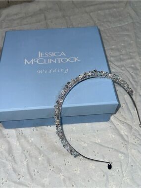 Jessica McClintock Silver Crystal Wedding Headband